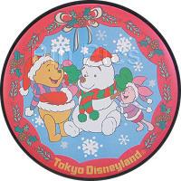 TDR - Pooh and Piglet Building Snowman - Button