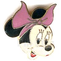 Minnie's Head with a Pink Ribbon