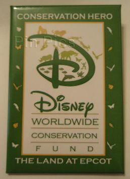 WDW - The Land At Epcot Conservation Hero 2009 Button (Green)