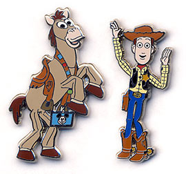 Woody and Bullseye-Two Pin Set