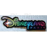 DLP - Disneyland Paris - logo in rainbow colours