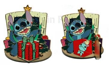 DSF - Stitch & Scrump Christmas Pin