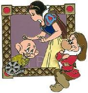 Walt's Classic Collection - Snow White and the Seven Dwarfs - Snow White with Dopey and Grumpy