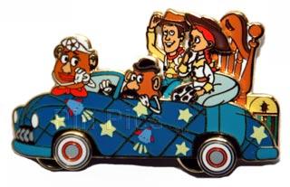 DLP - Woody, Jessie, Mr and Mrs Potato Head - Toy Story - Parade - Stars in Cars