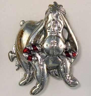 Eeyore silver jewelry with candy cane