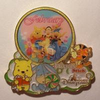 HKDL – Annual Passholder Exclusive – Pooh, Tigger & Eeyore 12 Months Set - February – Pooh, Piglet, Tigger, Eeyore, and Roo