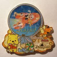 HKDL – Annual Passholder Exclusive – Pooh, Tigger & Eeyore 12 Months Set – August – Mickey, Minnie, Pluto, Goofy, and Donald