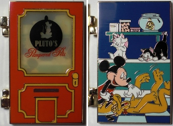 WDW - Mickey, Pluto, Figaro, Marie and Cleo - Plutos Pampered Pets - Business District - Trade City USA - Disney Pin Celebration