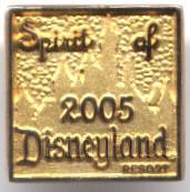 DLR - 2005 Cast Member Spirit Award Pin (Gold)