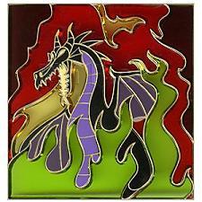 Disneystore.com - Stained Glass Maleficent as Dragon Pin