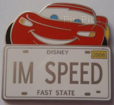 Lightning McQueen - Cars - IMSPEED - Character License Plate - Mystery
