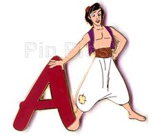 Aladdin - Letter A - Alphabet Pin Series