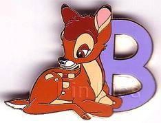 Bambi - Letter B - Alphabet Pin Series