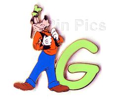 Alphabet Pin - G (Goofy)