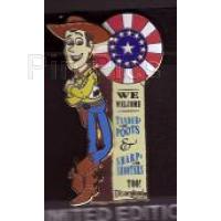 DLR - Woody - Frontierland Shootin' Exposition Sign - Surprise Pin (ARTIST PROOF)