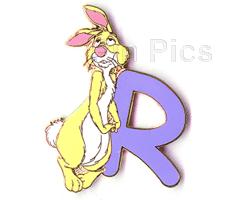 Alphabet Pin - R (Rabbit)