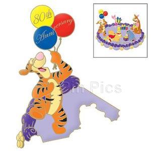 DS - Tigger - Winnie the Pooh - ARTIST PROOF - 80th Anniversary - Puzzle Cake - Black