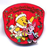 TDR - Pooh & Piglet - Poohs Hundred Acre Holiday - Merry Chistmas 2001 - Slider - TDL