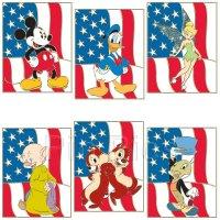 DS - Mickey, Donald, Tinker Bell, Dopey, Jiminy, Chip, Dale - Independence Day Set