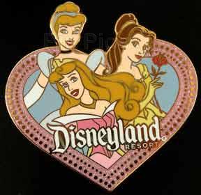 DLR - Three Princesses in a Heart - Belle, Cinderella, Aurora