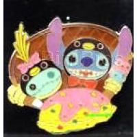 HKDL Stitch and Scrump Penquin Ice Cream Pin