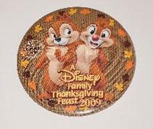 Button - DLR - Disney Family Thanksgiving Feast 2009 - Chip 'n' Dale