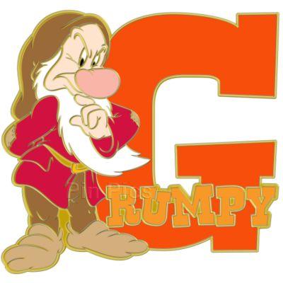 DS - Disney Shopping - Grumpy - Snow White and the Seven Dwarfs - Letter G - Initial