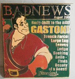 DL - Gaston - ARTIST PROOF - Beauty and the Beast - Bad News Magazine