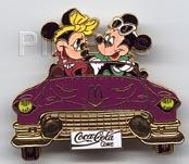Boot Leg Pin ~ Mickey and Minnie Cruising in Convertible