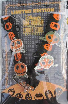 DSF - The Nightmare Before Christmas Pin Trading Event - Jack and Sally Pumpkin Lanyard Set