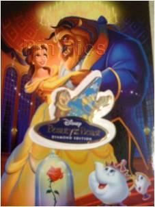 DCL - Disney Vacation Club Exclusive - Beauty and the Beast: Diamond Edition - Cogsworth and Lumiere with Sorcerer's Hat