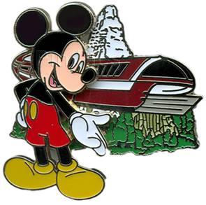 DLR - Mickey Mouse with Monorail and Matterhorn Bobsleds