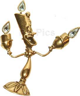 Jeweled Brooch - Style Lumiere Candlestick from Beauty and the Beast