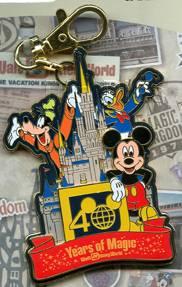 WDW - Lanyard Medal and Pin Set - 40th Anniversary of Walt Disney World® - Lanyard Medallion Only
