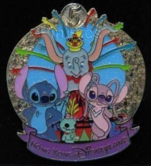 HKDL - 5 years anniversary - Stitch, Angel, Scrump & Dumbo