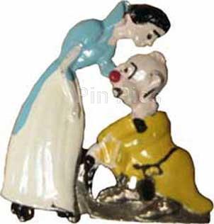 Vintage Snow White Kissing Dopey on Head