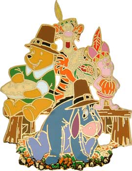 JDS - Thanksgiving - Pooh & Family - Walt Disney 100th Year