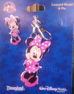 Lanyard Medal and Pin Set - Minnie Mouse
