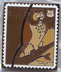Pin Trading Stamp Collection - Pooh's Head - Owl (CHASER)