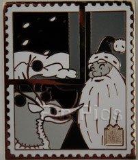 Pin Trading Stamp Collection - NBC Present - Sandy Claws (CHASER)