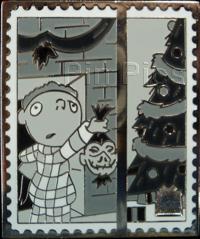 Pin Trading Stamp Collection - NBC Present - Kid with Shrunken Head (CHASER)
