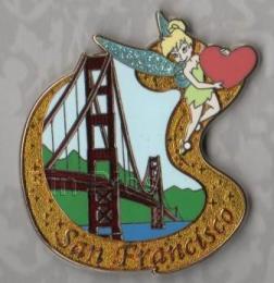 DS San Francisco - Tinker Bell Flying over Golden Gate Bridge