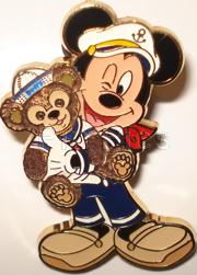 Prototype - Captain Mickey and Duffy the Disney Bear - Sailor Costume - Flocked