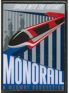 DLR - Sci-Fi Academy - Monorail Retro Poster