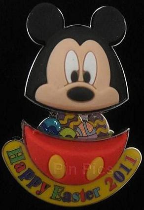 HKDL - 2011 Easter Pin Mickey LE300