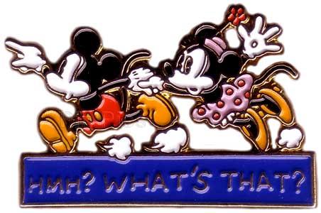 Mickey pulls Minnie