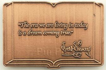 Disney Auctions - Walt Disney Book Quotation (The Era We Are Living In...)'