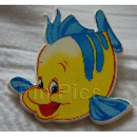 Button - Flounder Swimming from The Little Mermaid