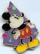Mickey Mouse Purple Geometric with Confetti
