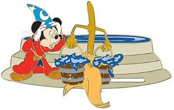 DIS - Sorcerer's Apprentice Mickey and Broom - Water Buckets - 110th Legacy - Fantasia